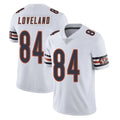 C.Bears #84 Colston Loveland Player White Vapor Untouchable Limited Home Game Qdoa Stitched Jerseys