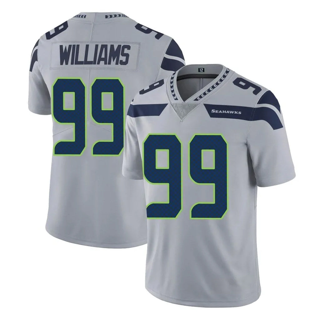 S.Seahawks #99 Leonard Williams Player Gray Limited Vapor Untouchable Home Game Qdoa Stitched Jerseys