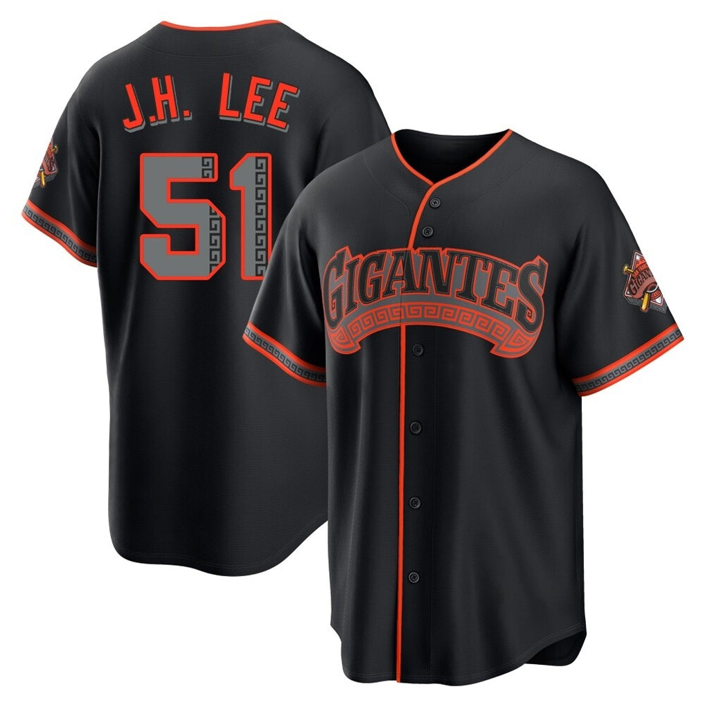 SF.Giants #51 Jung Hoo Lee Player  Black Alternate Limited Qdoa Stitched Jerseys