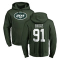 NY.Jets #91 Jowon Briggs Player Green LOGO Pullover Hoodies Limited Game Qdoa Stitched Jerseys