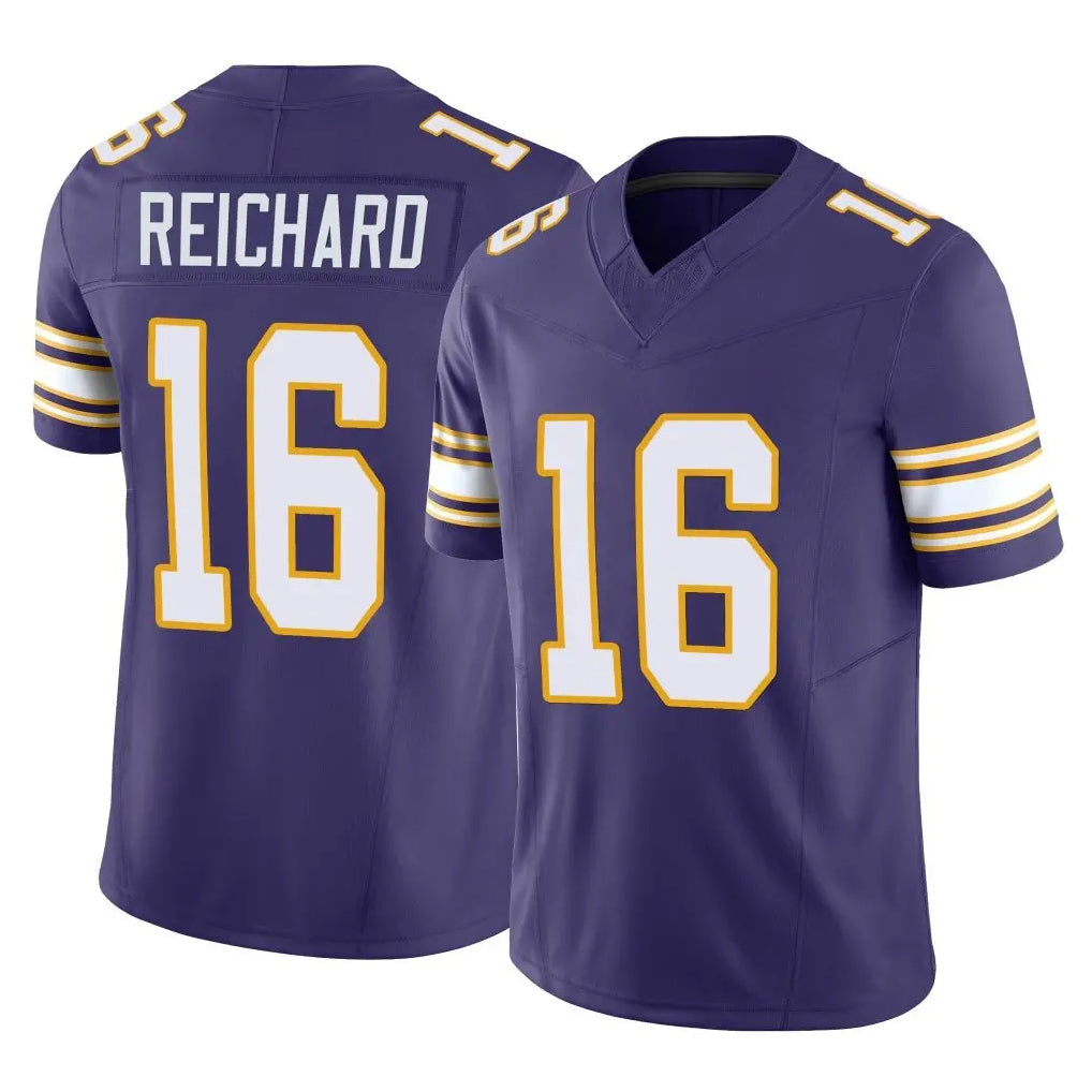 M.Vikings #16 Will Reichard Player Purple Limited Classic Vapor F.U.S.E. Home Game Qdoa Stitched Jerseys