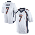 D.Broncos #7 John Elway Player White Game Qdoa Stitched Jerseys