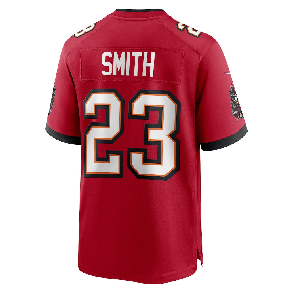 Qdoa TB.Buccaneers #23 Tykee Smith Red Game Jersey