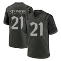 NY.Jets #21 Brandon Stephens Player Green 2025 Rivalries Collection Home Game Qdoa Stitched Jerseys