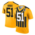 P.Steelers #51 Nick Herbig Player Gold Legend Limited 1933 Throwback Performance Home Game Qdoa Stitched Jerseys