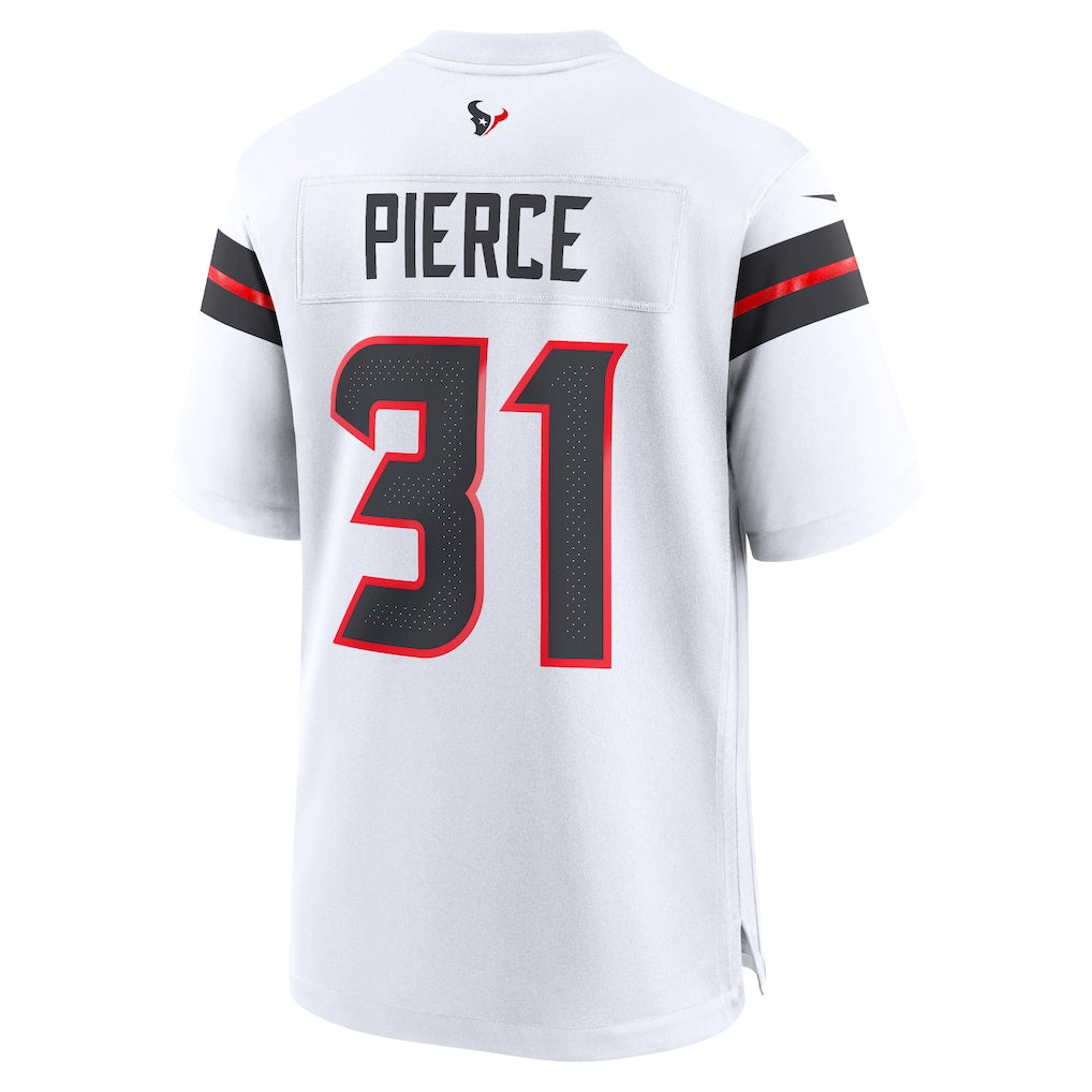 Qdoa H.Texans #31 Dameon Pierce White Game Jersey