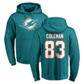 M.Dolphins #83 Kevin Coleman Jr. Player Aqua LOGO Pullover Hoodies Limited Qdoa Stitched Jerseys