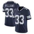 D.Cowboys #33 Javonte Williams Player Navy Vapor Untouchable Limited Home Game Qdoa Stitched Jerseys