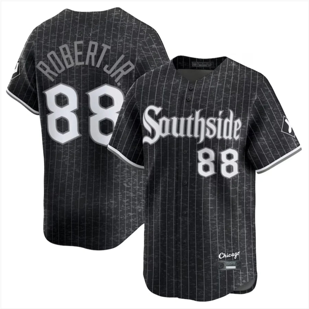 C.White Sox #88 Luis Robert Jr Player Black City Connect Limited Home Qdoa Stitched Jerseys