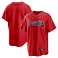 A.Braves ## Braves Blank Player Red Home Game Qdoa Stitched Jerseys