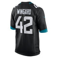 Qdoa J.Jaguars #42 Andrew Wingard Black Alternate Game Jersey