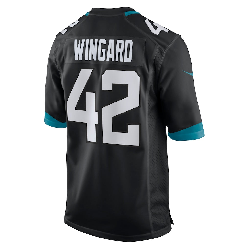 Qdoa J.Jaguars #42 Andrew Wingard Black Alternate Game Jersey