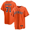 H.Astros #71 Josh Hader Player Orange Home Game Qdoa Stitched Jerseys