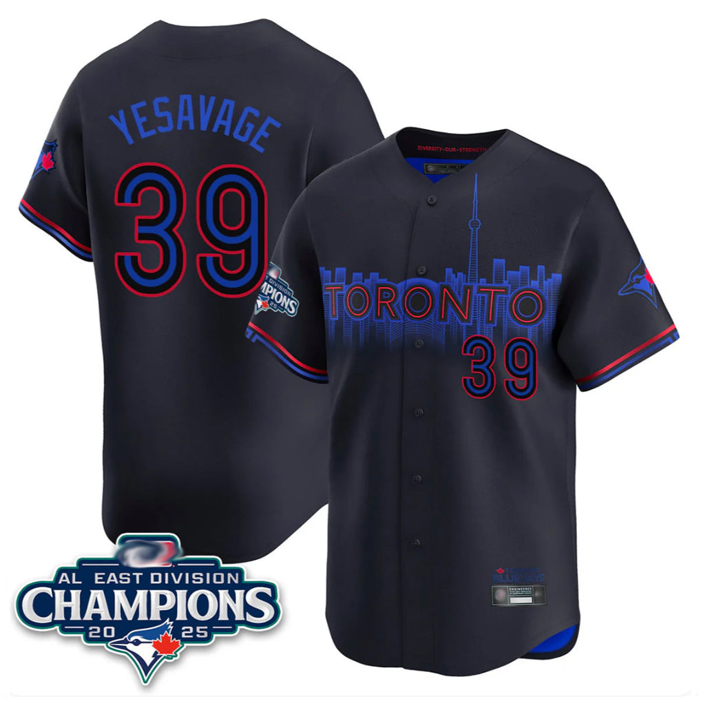 T.Blue Jays #39 Trey Yesavage Player Black AL East Division Limited All Qdoa Stitched Jerseys