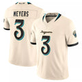 J.Jaguars #3 Jakobi Meyers Player Natural Limited 2026 Rivalries Collection Game Qdoa Stitched Jerseys