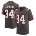 TB.Buccaneers #34 Alex Anzalone Player Pewter Alternate Home Game Qdoa Stitched Jerseys
