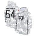 C.Bears #54 Brian Urlacher Player Arctic Camo Salute to Service Pullover Hoodies Limited Qdoa Stitched Jerseys