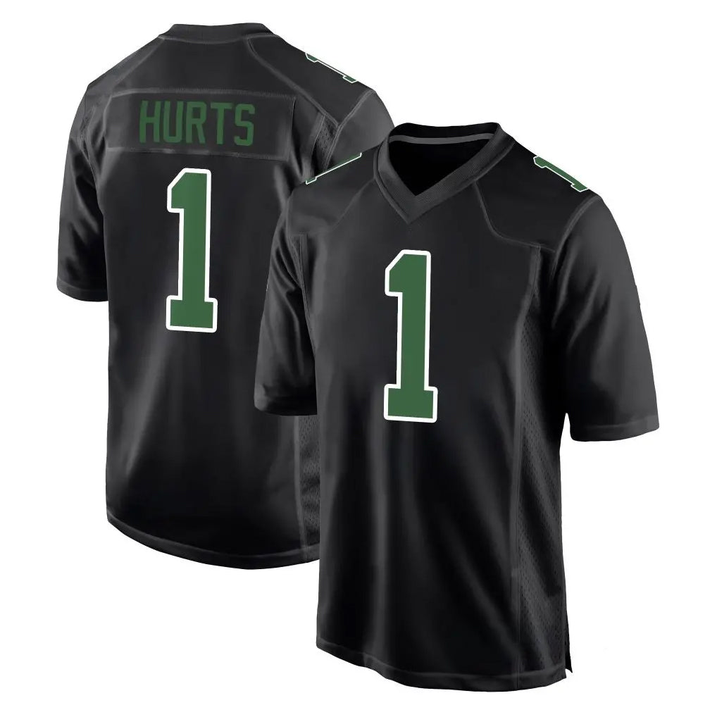 P.Eagles #1 Jalen Hurts Player Carbon Green Fashion Home Game Qdoa Stitched Jerseys