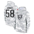 C.Bears #58 Darnell Wright Player Arctic Camo Salute to Service Pullover Hoodies Limited Qdoa Stitched Jerseys