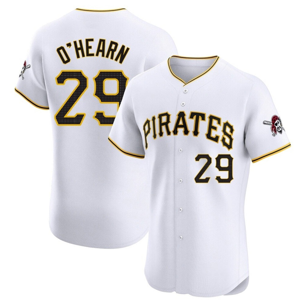 P.Pirates #29 Ryan O'Hearn Player White Home Limited Elite Qdoa Stitched Jerseys