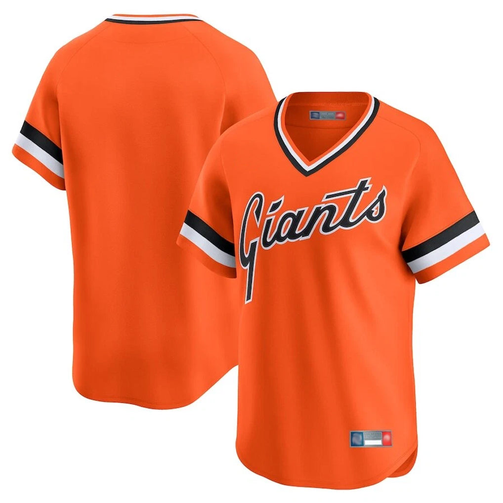 SF.Giants ## Giants Blank Player Orange 2025 Cooperstown Collection Limited T-shirt Qdoa Stitched Jerseys