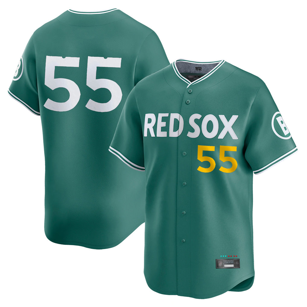 B.Red Sox #55 Ranger Su¨¢rez Player Green City Connect Limited Home Game Qdoa Stitched Jerseys