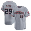 W.Nationals #29 James Wood Player Gray City Connect Limited Alternate Qdoa Stitched Jerseys