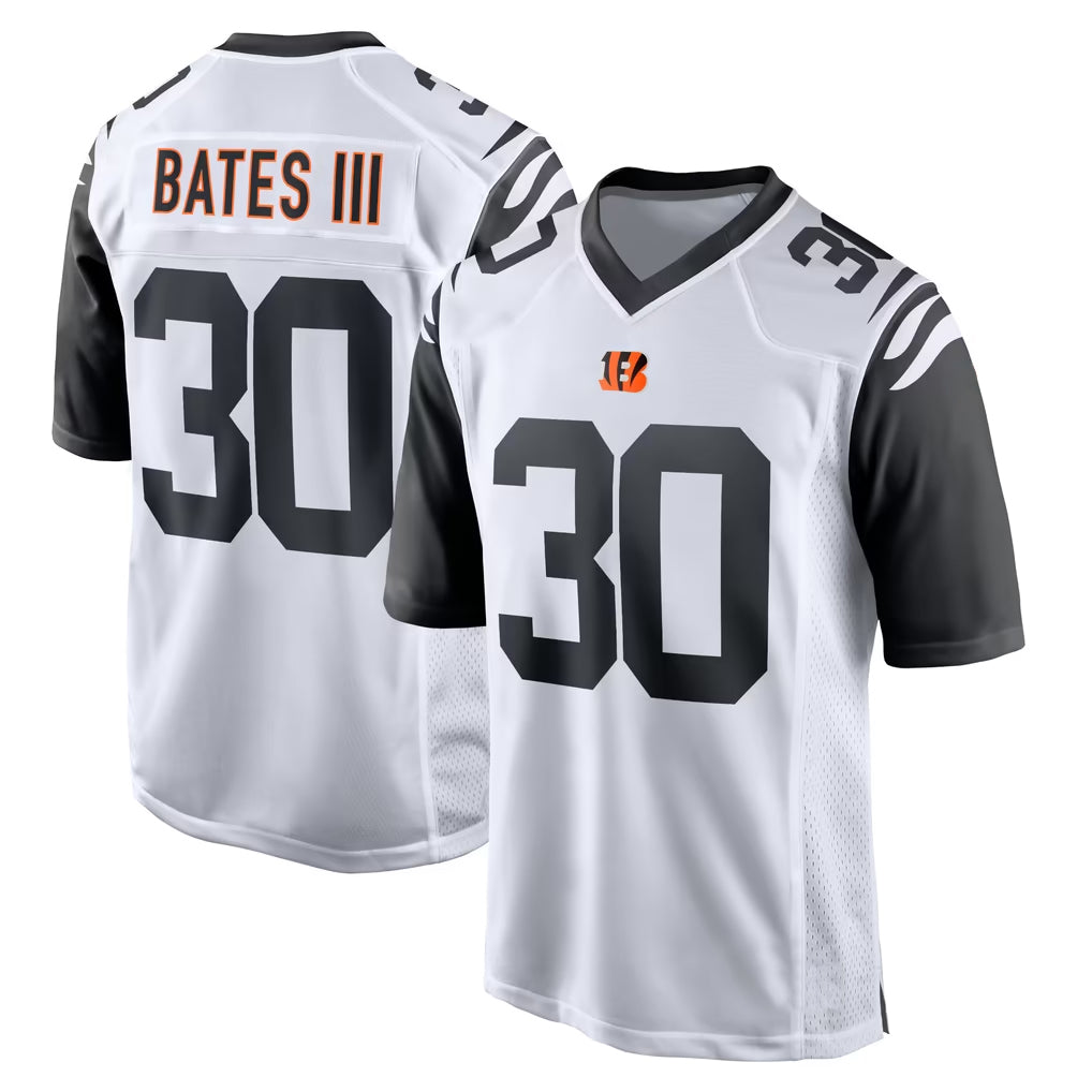C.Bengals #30 Chase Brown Player White Alternate Home Game Qdoa Stitched Jerseys