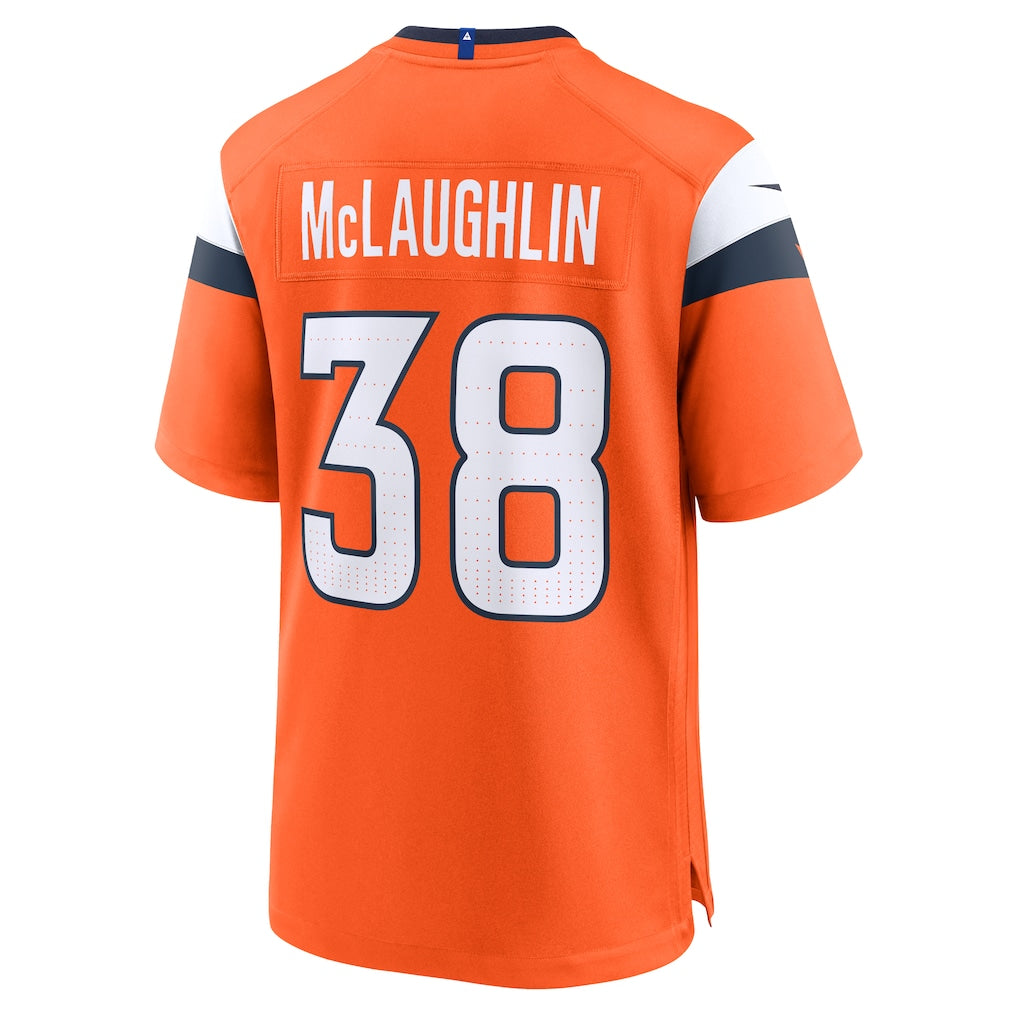 Qdoa D.Broncos #38 Jaleel McLaughlin Orange Alternate Game Jersey