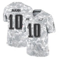 P.Eagles #10 Braden Mann Player Arctic Camo Salute to Service Limited Game Qdoa Stitched Jerseys