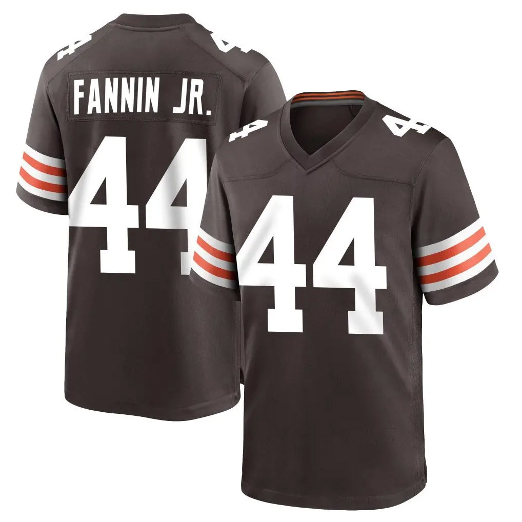 C.Browns #44 Harold Fannin Jr. Player Brown Home Game Qdoa Stitched Jerseys