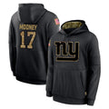 NY.Giants #17 Darnell Mooney Player Black Salute to Service Hoodies Limited Game Qdoa Stitched Jerseys