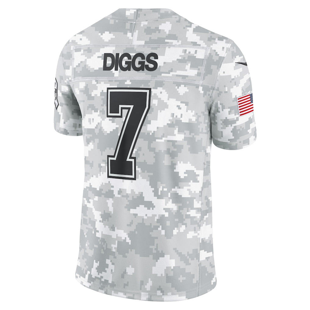 Qdoa D.Cowboys #7 Trevon Diggs Arctic Camo 2024 Salute to Service Limited Jersey