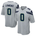 S.Seahawks #0 DeMarcus Lawrence Player Gray Home Game Qdoa Stitched Jerseys