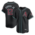 A.Diamondbacks #12 Lourdes Gurriel Jr Player Black Limited Home Game Qdoa Stitched Jerseys