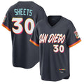 S.Diego Padres #30 Gavin Sheets Player Obsidian 2026 City Connect Home Limited T-shirt Qdoa Stitched Jerseys