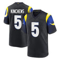 LA.Rams #5 Kamren Kinchens Player Black Midnight Rivalries Collection Home Game Qdoa Stitched Jerseys