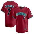 A.Diamondbacks #7 Corbin Carroll Player Red Limited Home Game Qdoa Stitched Jerseys