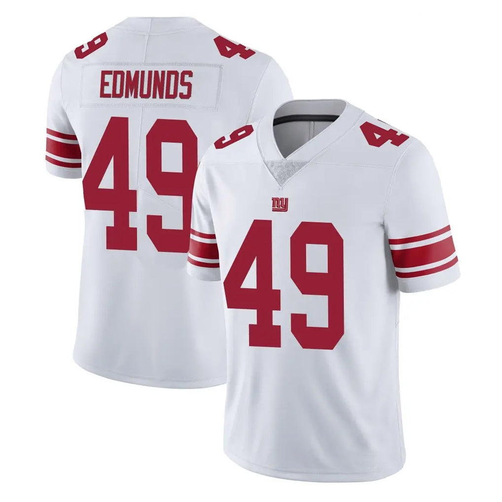NY.Giants #49 Tremaine Edmunds Player White Limited Vapor Untouchable Home Game Qdoa Stitched Jerseys