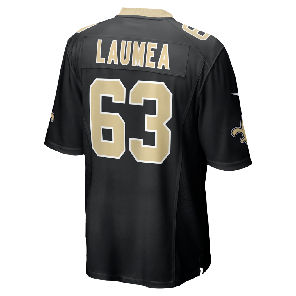 Qdoa NO.Saints #63 Sataoa Laumea Black Team Game Jersey