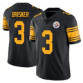 P.Steelers #3 Jaquan Brisker Player Black Limited Color Rush Home Game Qdoa Stitched Jerseys