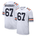 C.Bears #67 Garrett Bradbury Player White Classic Home Game Qdoa Stitched Jerseys