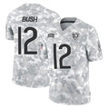 C.Bears #12 Devin Bush Player Arctic Camo Salute to Service Limited Qdoa Stitched Jerseys