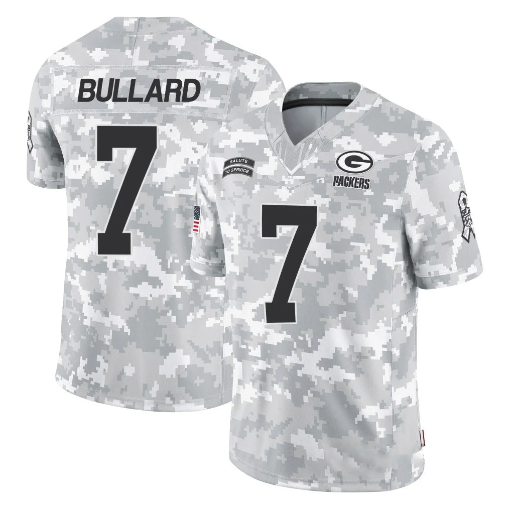 GB.Packers #7 Javon Bullard Player Arctic Camo Salute To Service Limited Qdoa Stitched Jerseys