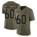D.Broncos #60 Luke Wattenberg Player Olive 2025 Salute To Service Limited Home Game Qdoa Stitched Jerseys