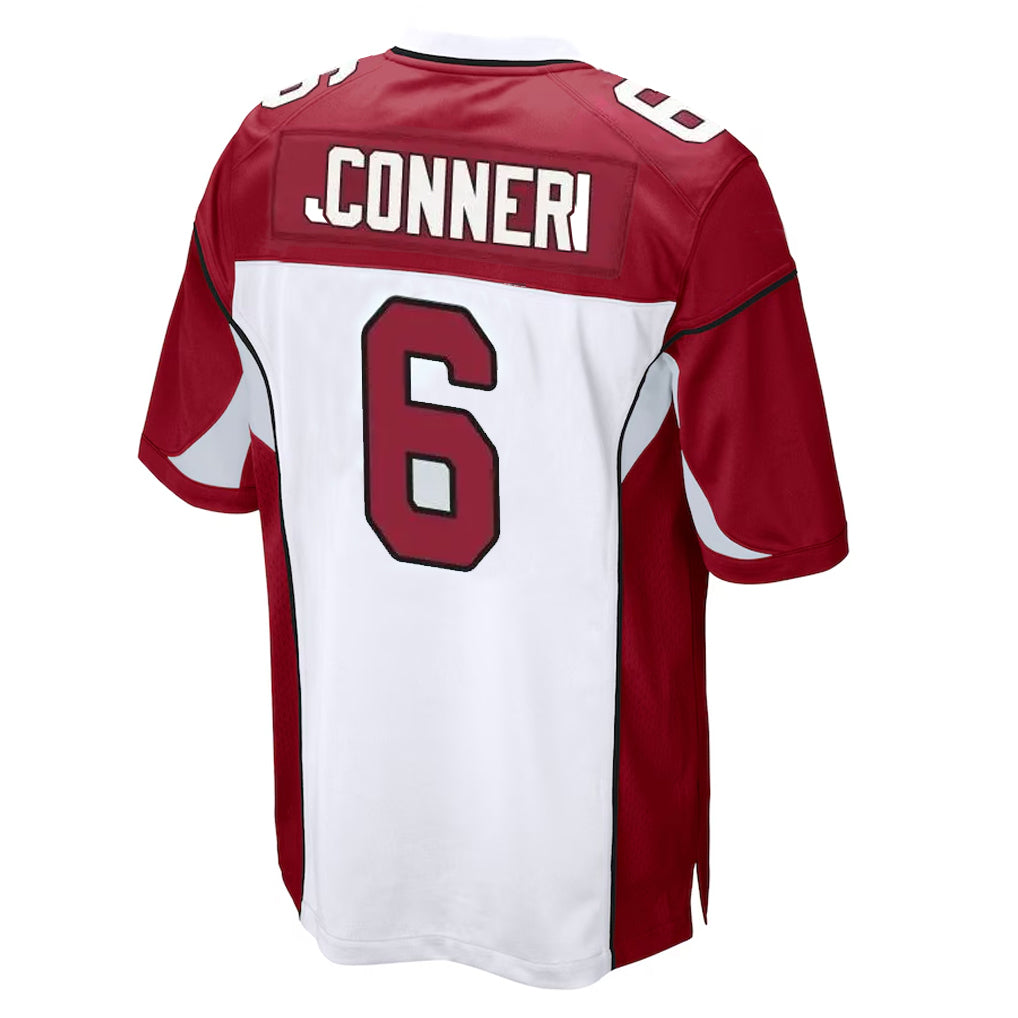 A.Cardinals #6 James Conner Player White Cardinal Home Game Qdoa Stitched Jerseys