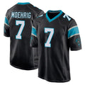 C.Panthers #7 Tre'von Moehrig Player Black Home Game Qdoa Stitched Jerseys