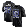 D.Cowboys #92 Quinnen Williams Player Carbon Black Fashion Home Game Qdoa Stitched Jerseys