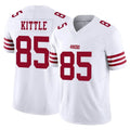 SF.49ers #85 George Kittle Player White Limited Vapor F.U.S.E. Home Game Qdoa Stitched Jerseys