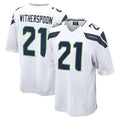 S.Seahawks #21 Devon Witherspoon Player White Home Game Qdoa Stitched Jerseys